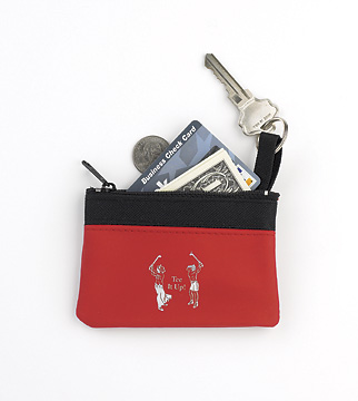 TEE-IT-UP ZIPPERED COIN PURSE